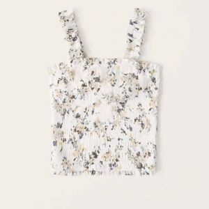 Abercrombie Smocked Wide Strap Cami - Size XL